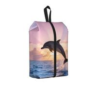 Dolphin Sunrise Jump - Borsa per scarpe da viaggio, impermeabile, per valigia, 3 in 1, per scarpe da ginnastica