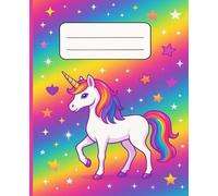 Dolphin, Unicorn & Butterfly Notebook - Vibrant Rainbow Composition Book for School, Writing & Drawing
