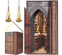 DolphinIsle Kit per libri per adulti, libreria fai da te con illusione di fiamme