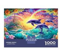 Dolphins Leap by Rainbow And Castle Puzzle Da 1000 Pezzi Playful Dolphin Ideale Per Il Piacere Familiare, Adulti E Bambini 70x50cm/1000pcs