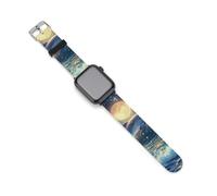 Dolphins Under The Moon Moonlight - Cinturino di ricambio in silicone compatibile con IWacth Series 10 9 Ultra 8 7 6 5 SE, 38mm/40mm