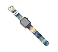 Dolphins Under The Moon Moonlight - Cinturino di ricambio in silicone compatibile con IWacth Series 10 9 Ultra 8 7 6 5 SE, 38mm/40mm