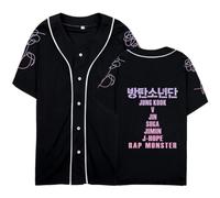 Dolpind Kpop BTS Jersey Love Yourself Shirt Jimin Suga V Jungkook Rap Jhope Jin Tshirt Merchandise Donna Bambino Uomo Medium