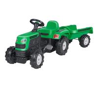 Dolu 42216- Trattore a Pedali per bambini con Rimorchio Verde 144 x 52 x 45 cm