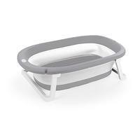 Dolu 7256 Vasca da bagno pieghevole completa per bambini con tappo d'acqua sul sottofondo, soluzione adatta per ogni genitore, misure 20,5 x 75,5 x 45,2 cm - grigio