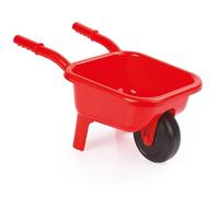 Dolu: Carriola: rosso - Giocattolo da spiaggia e giardino, per interni ed esterni, funzionale giocattolo per lavori e trasporti, facile da spingere, in plastica resistente, per bambini dai 3 anni in