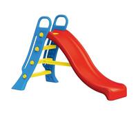 Dolu - Grande acquascivolo, 2 in 1, grande scivolo con scala blu e discesa rossa, autoportante, per bambini, per interni ed esterni, 104 x 165,5 x 77,5 cm (A x L x P)