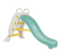Dolu Grande scivolo da giardino con fontana per bambini dai 2 anni in 1, grande scala e pendenza, scivolo autoportante per bambini, attrezzatura da gioco per interni ed esterni, per bambini (bianco)
