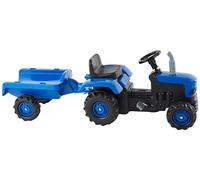 Dolu Trattore con rimorchio - Pedale, blu