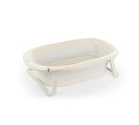 Dolu Vasca da bagno pieghevole per bambini, design compatto e comodo, per bambini, colore beige, facile da riporre, sicura e comoda per i bambini