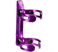 Dolvitrny Adattatore di montaggio in alluminio CNC per gabbie portabottiglie su per Dahon per Brompton e altre biciclette pieghevoli con 32 pali da 36 mm (viola)