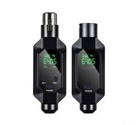 Dolvitrny Adattatore XLR wireless 2.4G, sistema microfono dinamico per | Kit di registrazione, per l'installazione del microfono podcast, Apparecchiatura audio della chiesa, Strumento di