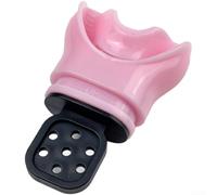 Dolvitrny Bocchino modellabile, in silicone termoplastico per una vestibilità personalizzata, blocco di morso riutilizzabile per immersioni subacquee snorkeling apnea (polvere pura)