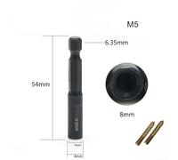 Dolvitrny Cacciavite con doppia testa per viti a doppia testa, supporto per punte per cacciavite a gambo esagonale, per lavorazione del legno e assemblaggio di mobili, per (B M5)