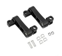 Dolvitrny CNC Alluminio - 360 ° Regolabile Pedana Mount Kit Touring- | Bolt On Footpeg Extension per Cruisers, Staffa poggiapiedi in lega resistente, personalizzabile