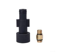 Dolvitrny Confezione 2, adattatore per idropulitrice ad alta pressione da 1/4 di pollice in ottone e plastica con ugello in schiuma per idropulitrici esterne, compatibile con modelli Interface 10 e