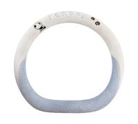 Dolvitrny Coprivolante a forma di panda in caldo finto visone, antiscivolo | Accessori per auto carini per ragazze, copertura ad anello in gomma antiscivolo, accessorio essenziale per la guida invernale