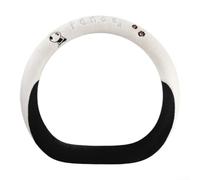 Dolvitrny Coprivolante a forma di panda in caldo finto visone, antiscivolo | Accessori per auto carini per ragazze, copertura ad anello in gomma antiscivolo, accessorio essenziale per la guida invernale