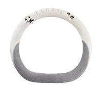 Dolvitrny Coprivolante a forma di panda in caldo finto visone, antiscivolo | Accessori per auto carini per ragazze, copertura ad anello in gomma antiscivolo, accessorio essenziale per la guida invernale