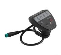 Dolvitrny Display LED Meter per E-Bike e E-Scooter - 36 V/48 V Impermeabile IP65 Controller Montaggio Manubrio con Connettore a 5 Pin, Stato Batteria & Gear