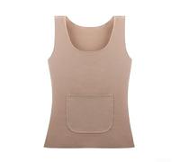 Dolvitrny Gilet termico da donna in pile caldo | Tecnologia riscaldata, pile ispessito, strato di base termico, design a colori puri, adatto per le giornate fredde