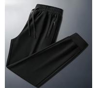 Dolvitrny Gli uomini di seta di ghiaccio dei pantaloni sportivi veloci | Per Quick tech, sensazione di seta ghiacciata, comfort ampio, vita elastica, abbigliamento da corsa in palestra