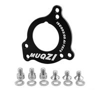 Dolvitrny Guida catena per mountain bike, ISCG03, adattatore per movimento centrale, in alluminio CNC 7075, protezione per deragliatore anteriore per MTB (nero)