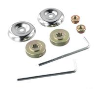 Dolvitrny Kit di dadi di fissaggio in metallo per decespugliatore, adattatore per lama decespugliatore, kit di ricambio per albero dritto FS55R, FS85, FS90, FS110, 8 pezzi