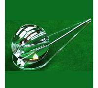 Dolvitrny Pallone da biliardo in acrilico trasparente | Per esercitarsi con tiro dritto, dispositivo di puntamento snooker con doppi fori per giocatori di biliardo principianti per