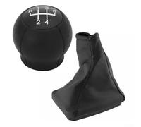 Dolvitrny Pomello del cambio manuale per Meriva A 2003 - 2005 2007 - 2010, 5 marce, con cuffia del cambio, parti interne in plastica nera e pelle