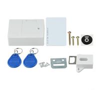 Dolvitrny Serratura invisibile per cassetti con scheda IC, 86 × 64 × 29 mm, in ABS, per mobili da casa, ufficio, installazione fai da te, accesso a chiavi e schede IC