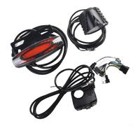 Dolvitrny Set di luci per bicicletta elettrica, 36 V, 48 V, con indicatori di direzione e luce di freno, fanale anteriore posteriore per bici elettrica, kit di luci ad alta potenza