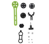Dolvitrny Supporto GPS per bicicletta in nylon con 3 basi adattatore | Ampia compatibilità, adatto per Garmin per Bryton per Cateye, integrazione senza cuciture, blocco sicuro