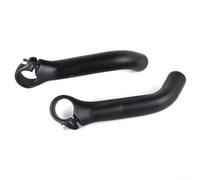Dolvitrny Supporto manubrio in lega di alluminio nero, estensioni ergonomiche con 8 Nm per interfaccia coppia luce per clacson per mountain bike (B)
