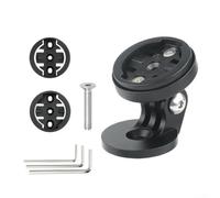 Dolvitrny Supporto per attacco manubrio della bici con supporto per action camera, tappo auricolare in lega di alluminio per Garmin, bullone M6 x 35 mm per forcella da 28,6 mm, adattatore