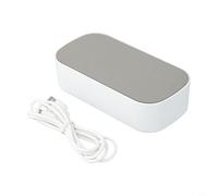 Dolvitrny Sveglia digitale a specchio con display a LED, lettura e luminosità regolabile a 5 livelli per camera da letto, ufficio o desktop (W-verde)