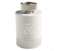 Dolvitrny Valvola termostatica per termosifone, programmabile 5+2/6+1/7 giorni, telecomando WiFi, blocco bambini, corpo in ABS