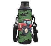 Dolyues Borsa portabottiglie portatile isolata con cinghia regolabile per bottiglie d'acqua, Cool Trattore