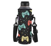 Dolyues Borsa termica per borraccia, con tracolla, 9,7 x 25,9 cm, Console Giochi