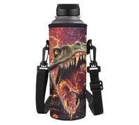 Dolyues Borsa termica per borraccia, con tracolla, 9,7 x 25,9 cm, Dinosauro