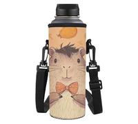 Dolyues Capybara - Custodia per bottiglia d'acqua, regolabile, in poliestere, per bambini, Capibara