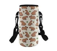 Dolyues Capybara - Portabottiglie con cinturino regolabile, per bambine dai 6 ai 9 anni, idea regalo per la scuola elementare, Capibara