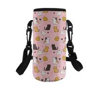 Dolyues Capybara - Portabottiglie con design estivo, carino portabottiglie per ragazze 8-11 anni, borsa da viaggio per ragazze, grande supporto, accessori per sport, borsa per bottiglia d'acqua con