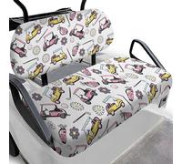 Dolyues Coprisedili da golf per carrello, facili da installare, graziose decorazioni per carrello da golf, elasticizzati, protezione UV per avventure all'aperto