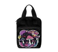 Dolyues Custodia per Bibbia con tasca con cerniera, per donne e uomini, borsa per la Bibbia portatile, per studio biblico, Funghi