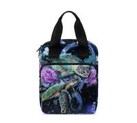 Dolyues Custodia per Bibbia portatile per studio biblico, borsa per bibbia e accessori per la Bibbia, con manico e tasca con cerniera, Tartaruga marina