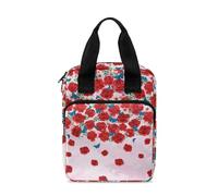 Dolyues Custodia per Bibbia portatile per studio biblico, borsa per bibbia e accessori per la Bibbia, con manico e tasca con cerniera, Rosa