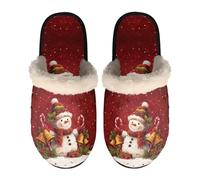 Dolyues Pantofole da donna e uomo, unisex, senza lacci, per interni, con suola in gomma antiscivolo, Campana di pupazzo di, Medium