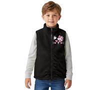 Dolyues Piumino da ragazzo caldo gilet leggero senza maniche giacca con tasche cappotto zip intera per 2-12 anni, Love Cat, 7-8 Years
