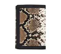Dolyues Portafogli, borsa a tre ante portamonete/contanti/porta carte di credito borsa con finestra ID, Pelle di serpente